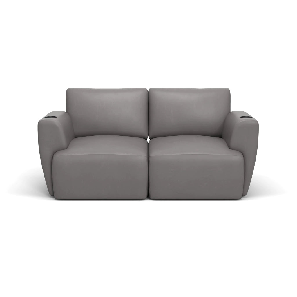 Sofá Damie Na Caixa Modular 2 Lugares + Apoio de Pé Grátis (Puff)