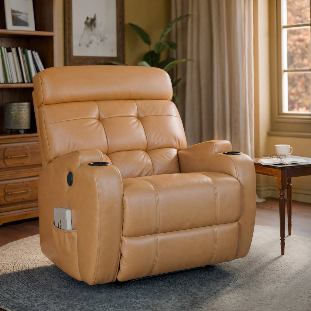 Poltrona Reclinável Damie Elétrica Giro e Balanço