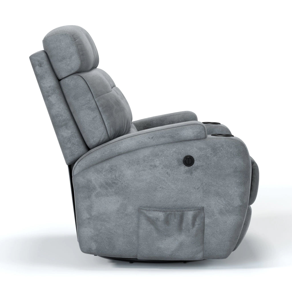 Poltrona Reclinável Damie Elétrica Giro e Balanço