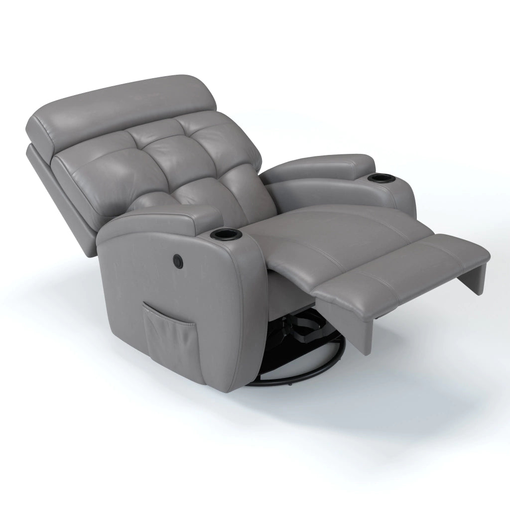 Poltrona Reclinável Damie Elétrica Giro e Balanço