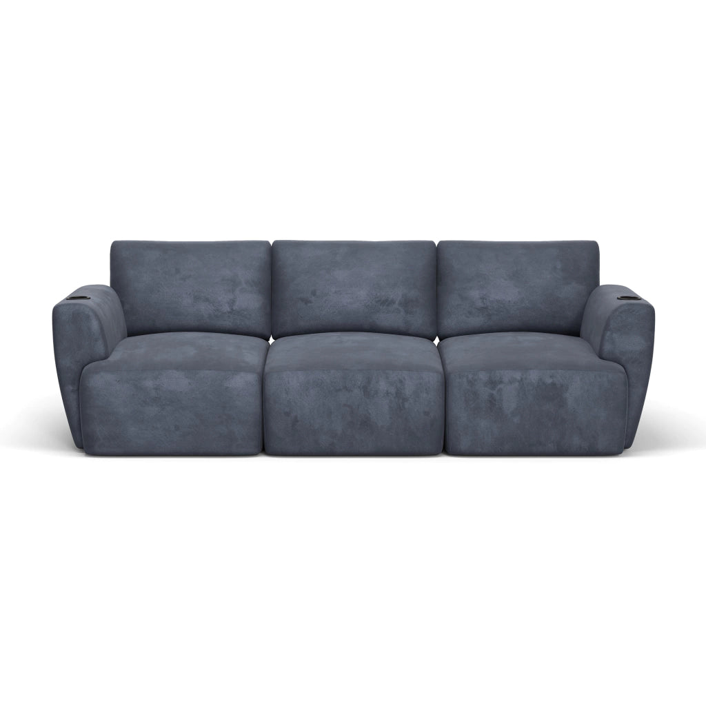 Sofá Damie Na Caixa Modular 3 Lugares + Apoio de Pé Grátis (Puff)