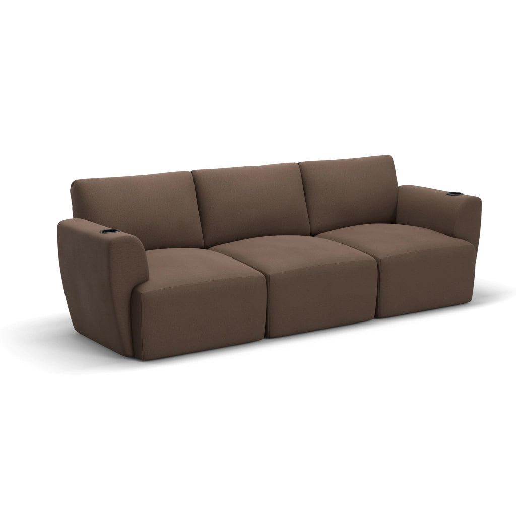 Sofá Damie Na Caixa Modular 3 Lugares + Apoio de Pé Grátis (Puff)