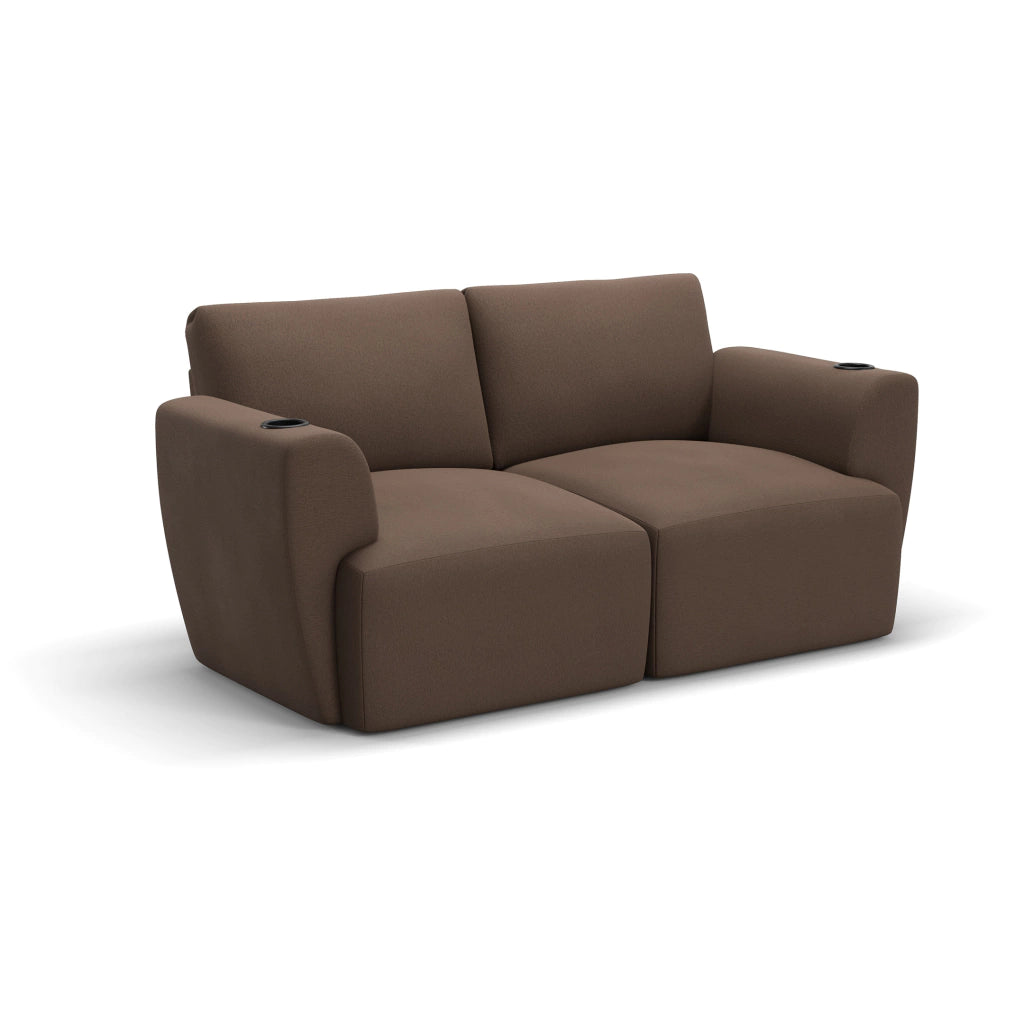 Sofá Damie Na Caixa Modular 2 Lugares + Apoio de Pé Grátis (Puff)