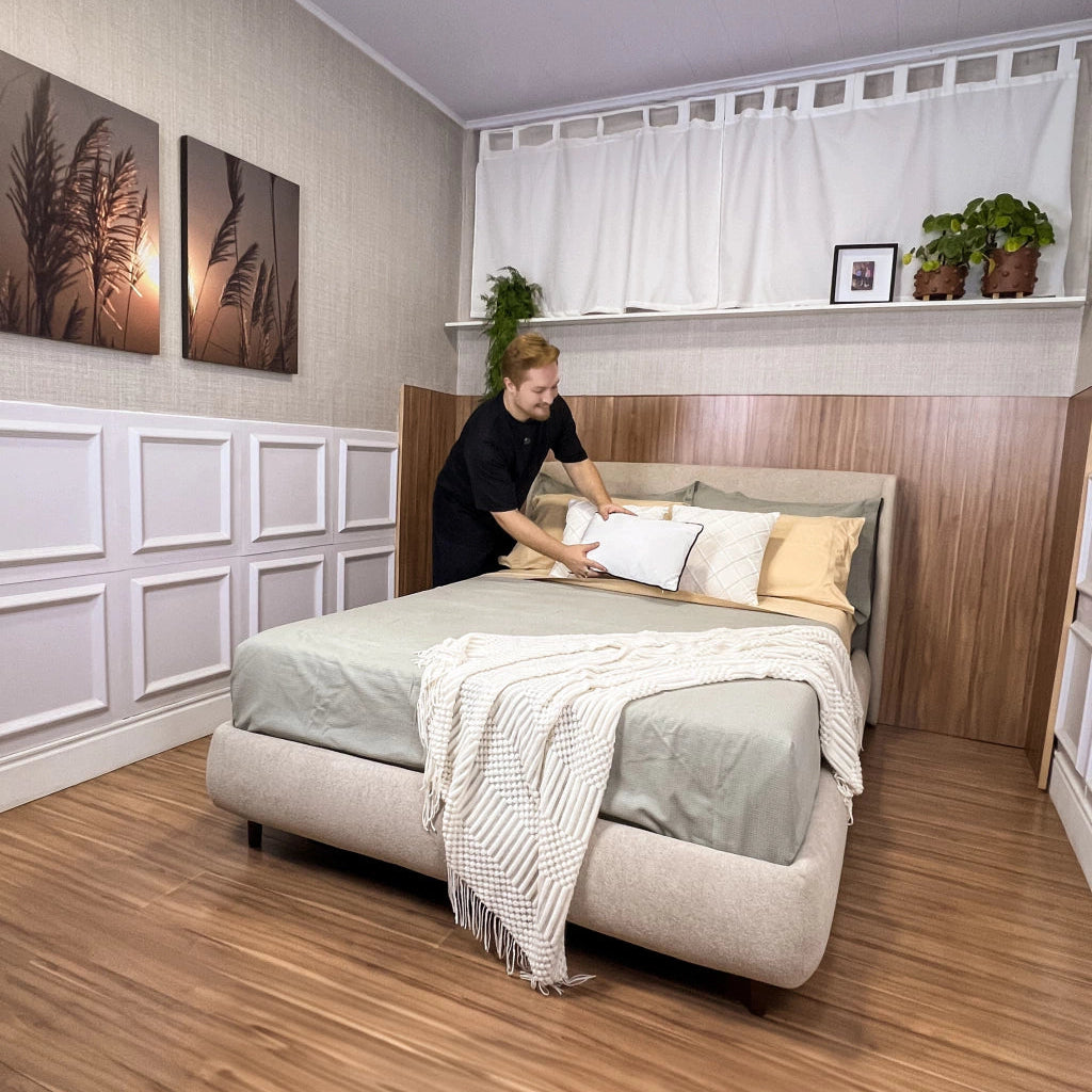 Cama Estofada Damie Slim