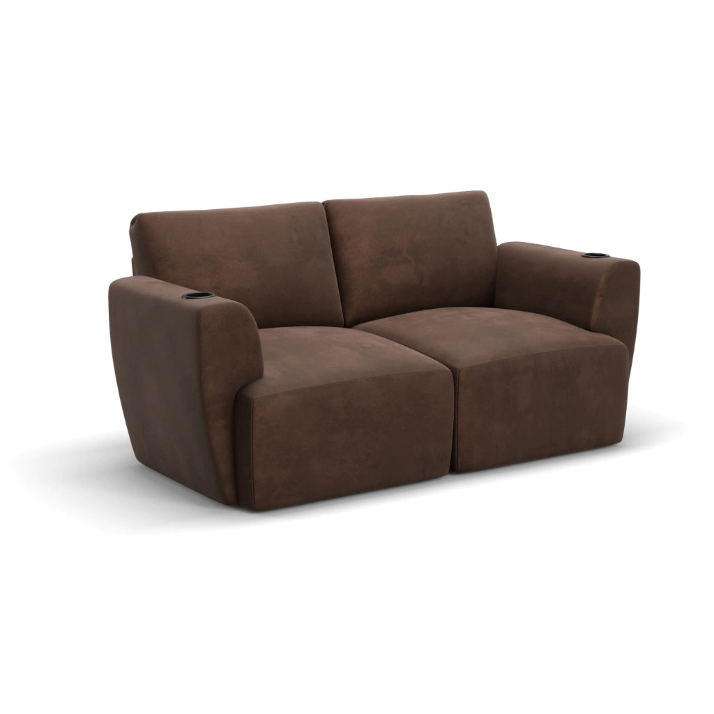 Sofá Damie Na Caixa Modular 2 Lugares + Apoio de Pé Grátis (Puff)