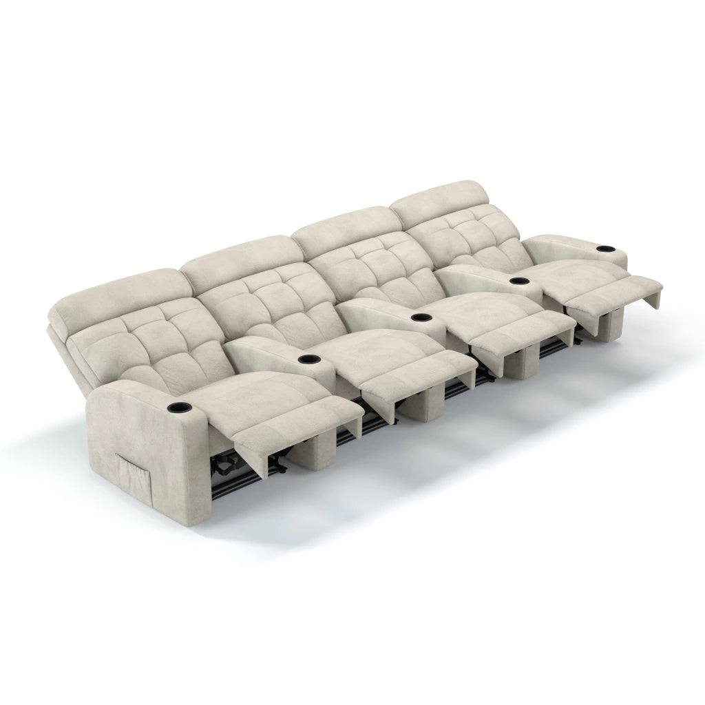 Poltrona Cinema Damie 4 Lugares COM Braço no meio - Manual