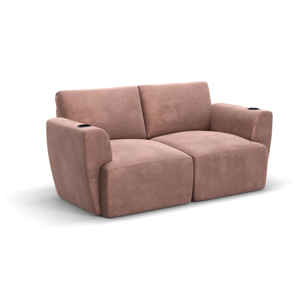 Sofá Damie Na Caixa Modular 2 Lugares + Apoio de Pé Grátis (Puff)