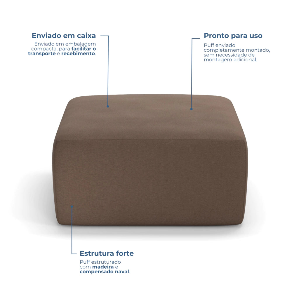 Puff Damie Na Caixa Modular