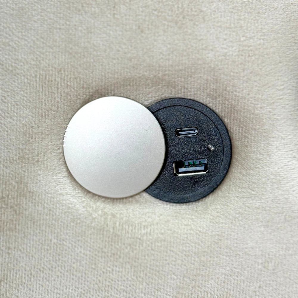 Carregador USB tipo A e tipo C